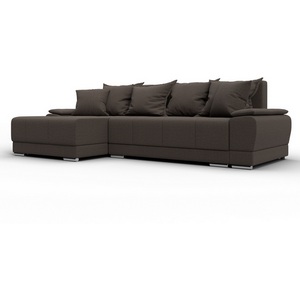 Изображение товара Диван угловой Лига-119 угол левый (ДСП,Брус,Фанера,ЛДС,Рогожка/Коричневый) Лига Диванов 137085L