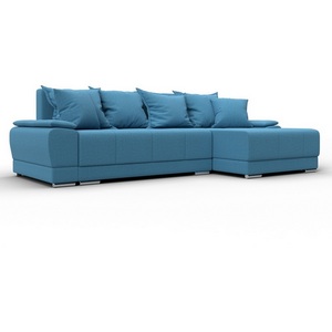 Изображение товара Диван угловой Лига-119 угол правый (ДСП,Брус,Фанера,ЛДС,Рогожка/Голубой) Лига Диванов 137087