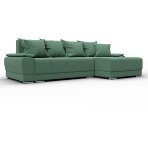 Изображение товара Диван угловой Лига-119 угол правый (ДСП,Брус,Фанера,ЛДС,Рогожка/Зеленый) Лига Диванов 137088