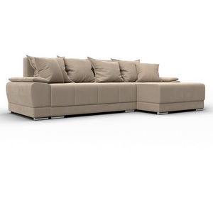 Изображение товара Диван угловой Лига-119 угол правый (ДСП,Брус,Фанера,ЛДС,Велюр/Бежевый) Лига Диванов 137089