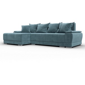 Изображение товара Диван угловой Лига-119 угол левый (ДСП,Брус,Фанера,ЛДС,Велюр/Бирюзовый) Лига Диванов 137090L