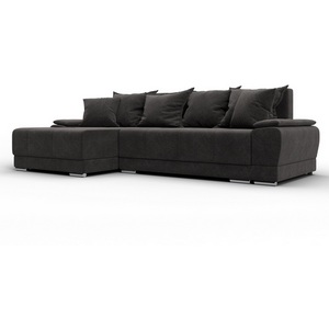 Изображение товара Диван угловой Лига-119 угол левый (ДСП,Брус,Фанера,ЛДС,Велюр/Темно-коричневый) Лига Диванов 137096L