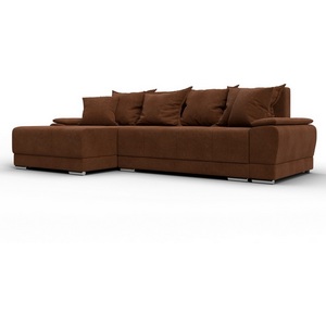 Изображение товара Диван угловой Лига-119 угол левый (ДСП,Брус,Фанера,ЛДС,Велюр/Терракотовый) Лига Диванов 137097L