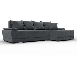 Изображение товара Диван угловой Лига-119 угол правый (ДСП,Брус,Фанера,ЛДС,Велюр/Светло-серый) Лига Диванов 137099