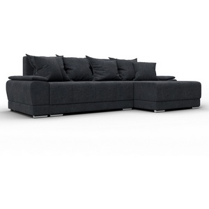 Изображение товара Диван угловой Лига-119 угол правый (ДСП,Брус,Фанера,ЛДС,Велюр/Темно-серый) Лига Диванов 137100