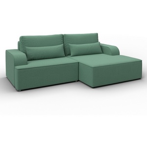 Изображение товара Диван угловой Лига-120 угол правый (ДСП,Брус,Фанера,ЛДС,Рогожка/Зеленый) Лига Диванов 137287