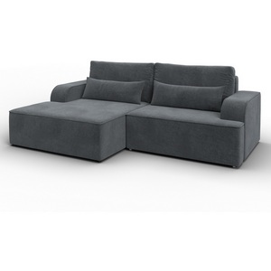 Изображение товара Диван угловой Лига-120 угол левый (ДСП,Брус,Фанера,ЛДС,Велюр/Светло-серый) Лига Диванов 137292L