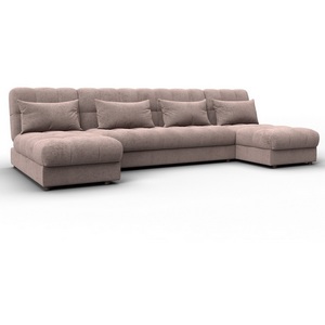 Изображение товара Диван П-образный Лига-116 НПБ (ДСП,ЛДСП,Велюр/Бежевый) Лига Диванов 137310