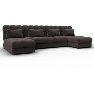 Изображение товара Диван П-образный Лига-116 НПБ (ДСП,ЛДСП,Велюр/Коричневый) Лига Диванов 137330