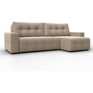 Изображение товара Диван угловой Лига-122 угол универсальный (ДСП,Брус,Велюр/Бежевый) Лига Диванов 137602