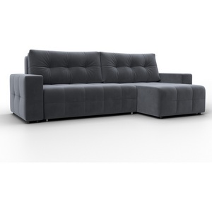 Изображение товара Диван угловой Лига-122 угол универсальный (ДСП,Брус,Велюр/Серый) Лига Диванов 137605