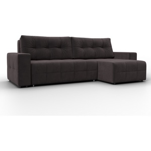 Изображение товара Диван угловой Лига-122 угол универсальный (ДСП,Брус,Велюр/Коричневый) Лига Диванов 137606