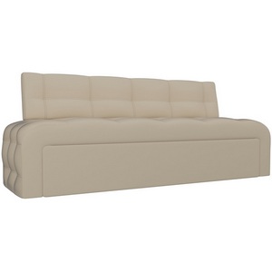 Изображение товара Кухонный прямой диван Люксор (экокожа бежевая) Лига Диванов 28583