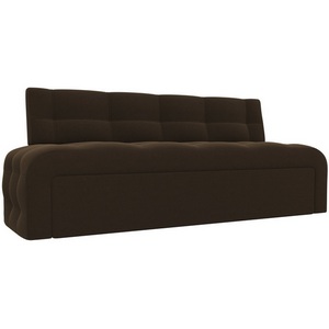 Изображение товара Кухонный прямой диван Люксор (микровельвет коричневый) Лига Диванов 28587
