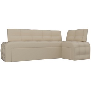 Изображение товара Кухонный угловой диван Люксор правый (экокожа бежевая) Лига Диванов 28592
