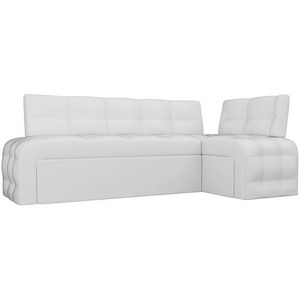 Изображение товара Кухонный угловой диван Люксор правый (экокожа белая) Лига Диванов 28595
