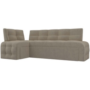 Изображение товара Кухонный угловой диван Люксор левый (микровельвет бежевый) Лига Диванов 28605L