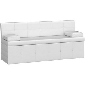 Изображение товара Кухонный прямой диван Лео (экокожа белая) Лига Диванов 28656