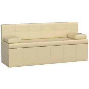 Изображение товара Кухонный прямой диван Лео (экокожа бежевая) Лига Диванов 28657