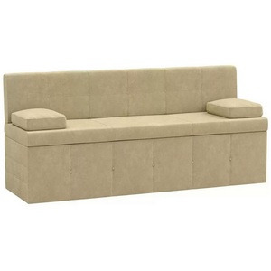 Изображение товара Кухонный прямой диван Лео (микровельвет бежевый) Лига Диванов 28661