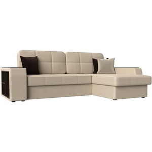 Изображение товара Угловой диван Брюссель правый (экокожа бежевая) Лига Диванов 29394