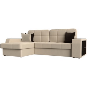 Изображение товара Угловой диван Брюссель левый (экокожа бежевая) Лига Диванов 29394L