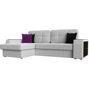 Изображение товара Угловой диван Брюссель левый (экокожа белая) Лига Диванов 29395L