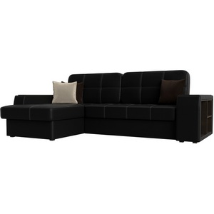 Изображение товара Угловой диван Брюссель левый (экокожа черная) Лига Диванов 29397L Изображение товара Угловой диван Брюссель левый (экокожа черная) Лига Диванов 29397L