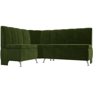 Изображение товара Кухонный угловой диван Кантри левый (микровельвет зеленый) Лига Диванов 29447L