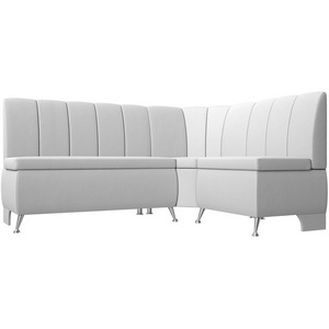 Изображение товара Кухонный угловой диван Кантри правый (экокожа белая) Лига Диванов 29452