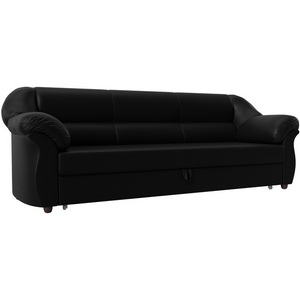 Изображение товара Диван прямой Карнелла (экокожа черная) Лига Диванов 29488