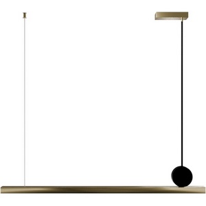 Изображение товара Подвесной линейный светодиодный светильник Lightera Manitoba LE111L-88GB WIFI COPPER (Умный дом, Алиса, Маруся, голосое управление)
