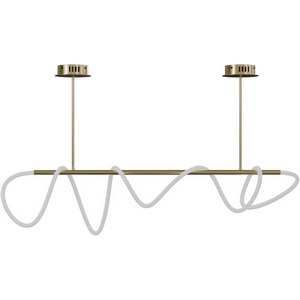 Изображение товара Люстра потолочная светодиодная IP20 на штанге с гибким неоном Lightera Nyasa LE117L-110GA WIFI (Умный дом, Алиса)