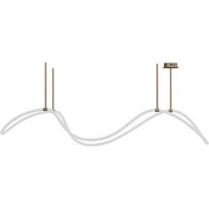 Изображение товара Люстра потолочная светодиодная ip20 на штанге с гибким неоном Lightera Nyasa LE117L-120GB WIFI (Умный дом, Алиса)