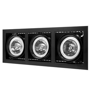 Изображение товара Потолочный светильник прямоугольный с черным плафоном Lightstar CARDANO 214138