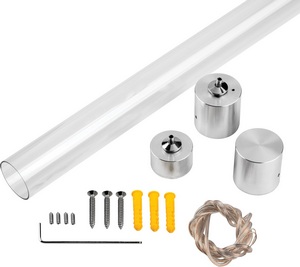 Изображение товара Комплект вертикального крепежа одиночный к профилю 4428хх (D28) с PVC трубкой Lightstar Profiled 442892