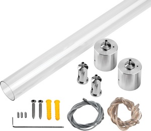 Изображение товара Комплект подвесного гориз крепежа двойной круглого силикон профиля 4428хх с PVC трубкой Lightstar Profiled 442893