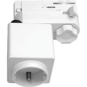 Изображение товара Адаптер для светильника с розеткой Shuko к треку 5030xx-R/5040xx-(F)/(R) Lightstar Quattro 594006-WSA