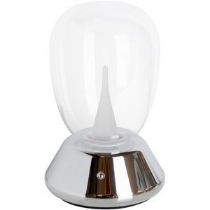 Изображение товара Настольная лампа диммируемая 10W 3000K прозрачный/хром Lightstar Uovo III 807904