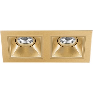 Изображение товара Потолочный светильник прямоугольный встраиваемый на 2 лампочки (214523+214503+214503) Lightstar Domino D5230303