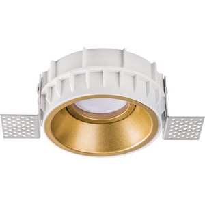 Изображение товара Точечный светильник встраиваемый с цоколем gu5.3 круглый под гипсокартон с рамкой Lightstar Domino G214603