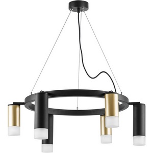 Изображение товара Подвесной светильник Lightstar Rullo LR0164038731 с 6 плафонами в стиле хай-тек