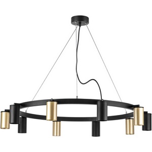 Изображение товара Подвесной светильник Lightstar Rullo LR020405375 10 ламп золото и черный