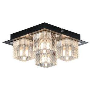 Изображение товара Потолочная люстра IP21 Di Lussole Loft Notte Luna GRLSF-1307-04 форма куба