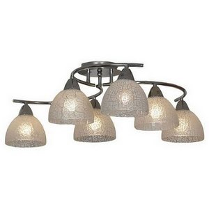 Изображение товара Большая потолочная люстра IP21 Lussole Loft Zungoli GRLSF-1603-06