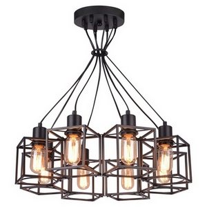 Изображение товара Подвесная люстра IP21 Lussole Loft Badger GRLSP-9541 форма куба