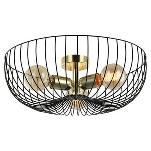 Изображение товара Потолочная люстра в форме клетки IP21 Lussole Loft Brooks LSP-8251