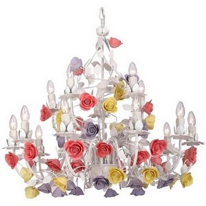Изображение товара Большая люстра di 185.10.5 Lucia Tucci Fiori Rose подсвечник