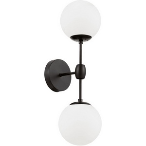 Изображение товара Бра Lumina Deco Zodiak LDW 6001-2 BK+WT шарики