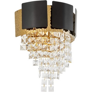 Изображение товара Бра Lumina Deco Molina LDW 7045-2 BK+GD с подвесками